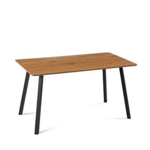Wooden Rectangle Dining Table With Metal Frame,Walnut - Bed Bath ... intended for Crafting Your Perfect Mealtime with a Walnut Eastwood Dining Table